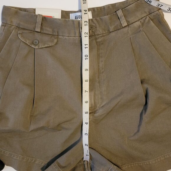AGOLDE Womens Becker Chino Shorts Size 26 Neutral Hipster Modern Y2K Old Money - Picture 6 of 7